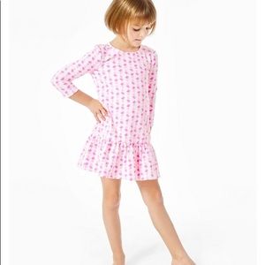 Lilly Pulitzer Girls Big Cady Romper Pink Sorbet High Altitude